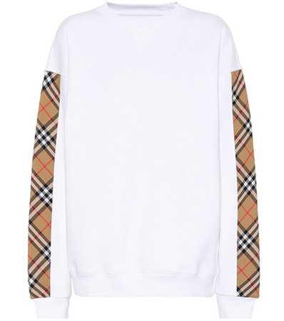 Oversized cotton-blend sweatshirt