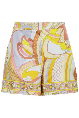 Printed silk-satin twill shorts | EMILIO PUCCI | Sale up to 70% off | THE OUTNET