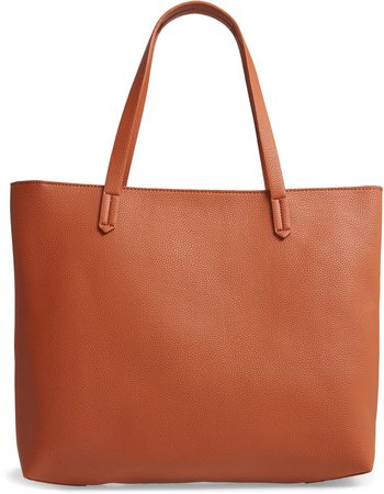 Faux Leather Classic Tote