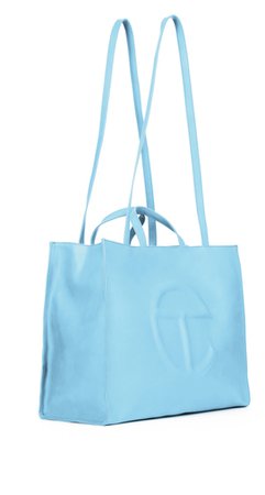 Light Blue Telfar medium shopping bag