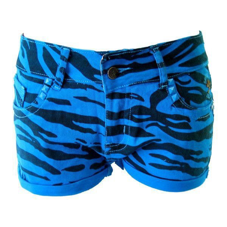 blue zebra shorts