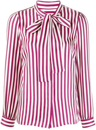 striped satin shirt