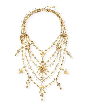 Jose & Maria Barrera Large Filigree Layered Necklace | Neiman Marcus