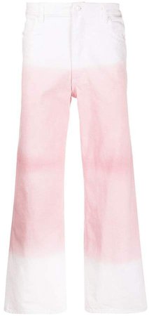 ombré flare trousers