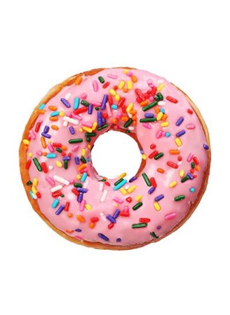 pink sprinkles donut png filler fun