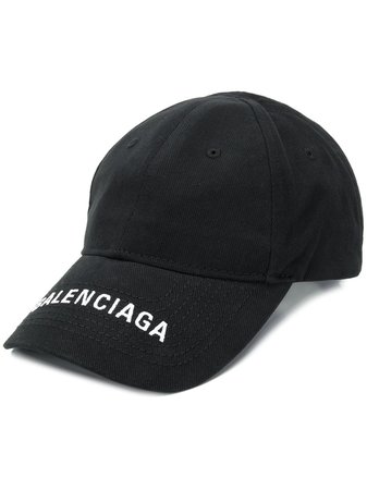 Shop Balenciaga logo embroidered cap with Express Delivery - FARFETCH