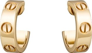 CRB8022500 - LOVE earrings - Yellow gold - Cartier