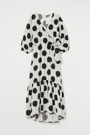 Lyocell Dress - Cream/dotted - Ladies | H&M US