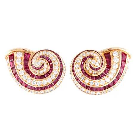 Tiffany shell earrings