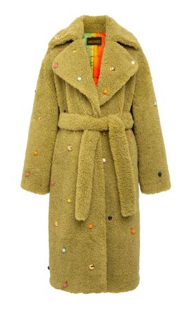 Romy Beaded Teddy Bear Coat By Siedrés | Moda Operandi