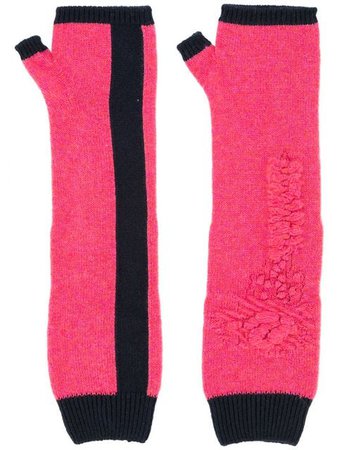 Barrie Bright Side cashmere fingerless gloves