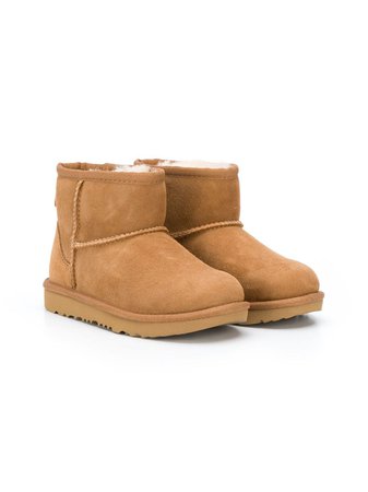 Shop brown UGG Kids Mini Classic 11 boots with Express Delivery - Farfetch