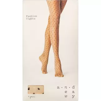 Women's Sheer Polka Dot Tights - A New Day™ Nude : Target