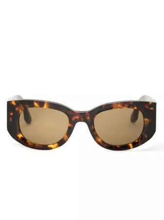 Victoria Beckham tortoiseshell-effect oval-frame Sunglasses - Farfetch