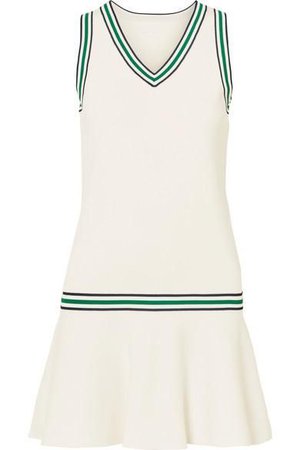 Green stripe tennis dress 1