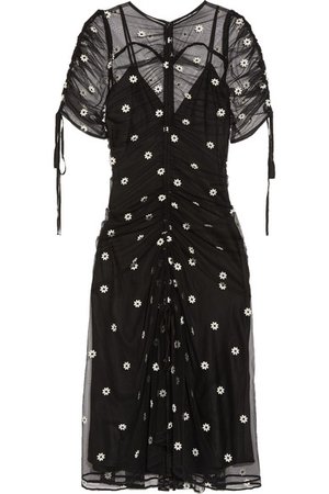 alice McCALL | Garden Party embroidered tulle midi dress | NET-A-PORTER.COM