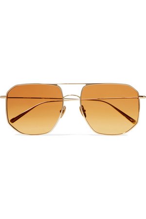 Kaleos | La Motta aviator-style gold-tone sunglasses | NET-A-PORTER.COM
