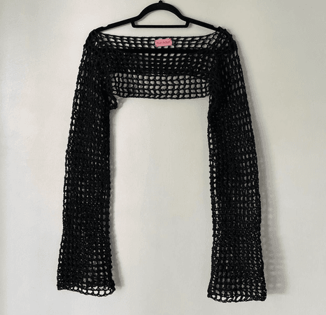 knit black top