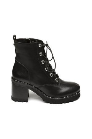 XINA ANKLE BOOT BLACK LEATHER | Otrium