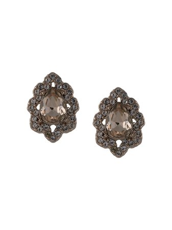 Marchesa Notte crystal-embellished stud earrings