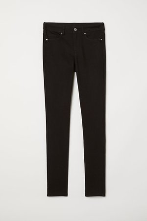 Super Skinny Regular Jeans - Black - Ladies | H&M US