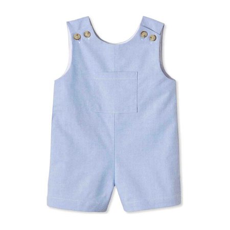 James Shortall, Blue Oxford - Baby Boy Clothing Rompers - Maisonette