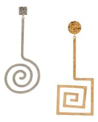 Jacquemus Women's Metallic Spiral Drop Earrings