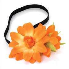 Orange Flower Headband
