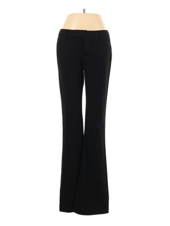 Gap Solid Black Dress Pants Size 2 - 77% off | thredUP