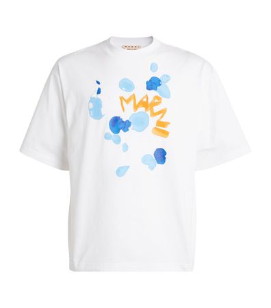 Marni Cotton Logo T-Shirt | Harrods AU