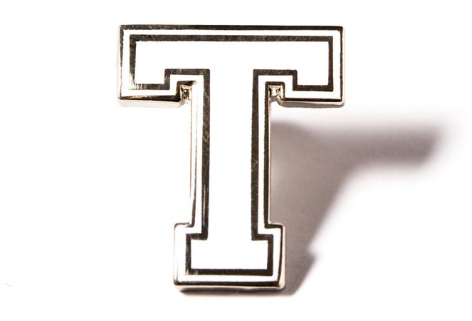Varsity Letter Pins - White and Silver – PINTRILL
