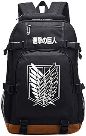 Amazon.com: Gumstyle Attack on Titan Luminous School Bag College Backpack Bookbags Student Laptop Bags: Clothing
