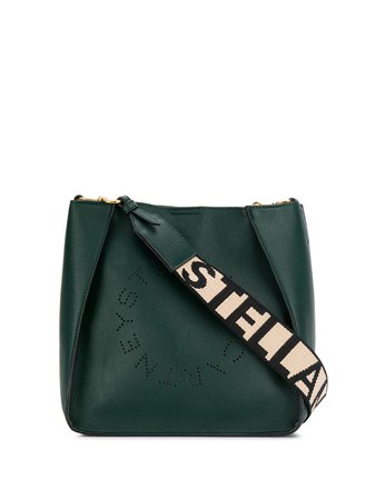 Green Stella McCartney Stella Logo Shoulder Bag | Farfetch.com