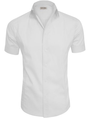 white short sleeve button up mens - Google Search
