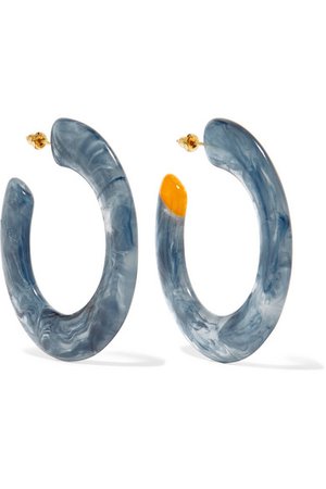 Cult Gaia | Mira acrylic hoop earrings | NET-A-PORTER.COM