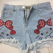 hello kitty jean shorts