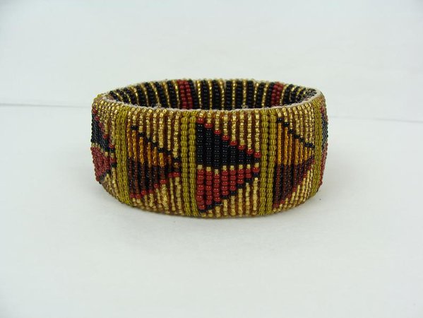 Vintage Beaded Bracelet Southwestern Chunky Bangle Bracelet | Etsy