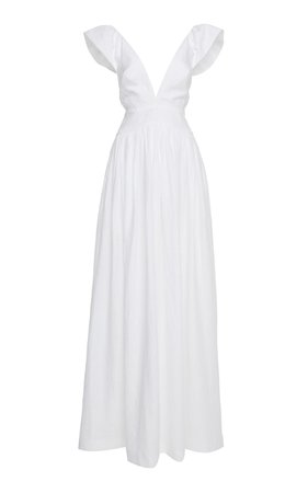 Persephone Linen-Poplin Maxi Dress by Kalita | Moda Operandi