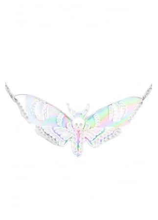 Curiology Ltd Iridescent Deaths Head Moth Necklace | Attitude Clothing