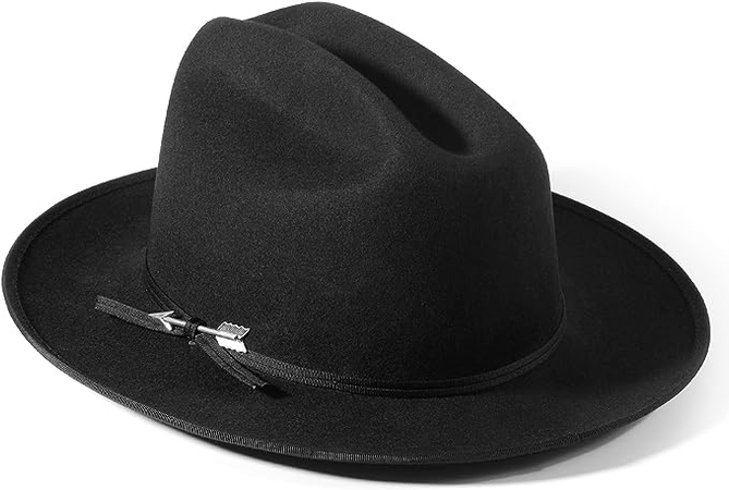 Open Road Hat Pure Wool Felt Vintage Rancher for Men Women