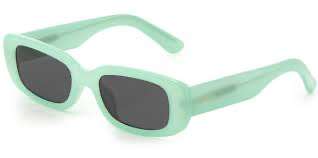 mint green square glasses