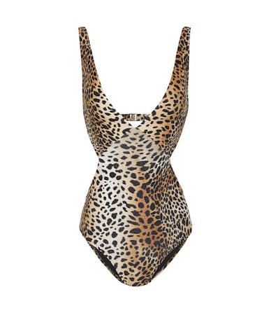 Delmar leopard-printed swimsuit