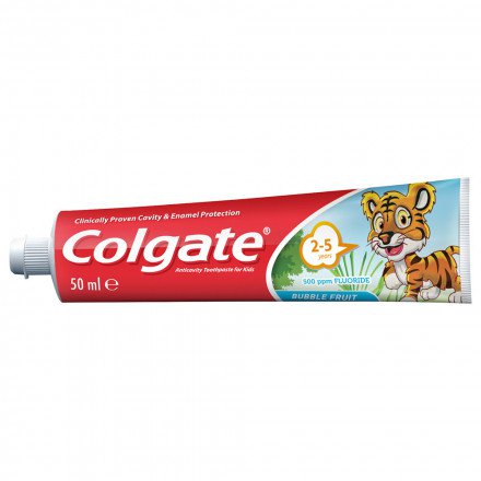 Colgate - Kids Bubble Fruit Gel Toothpaste 50ml - Toothpaste & Mouthwash - Oral Care - Bath