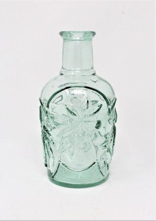 Vintage Glass Bottle Green / Aqua Seafoam Green Glass | Etsy