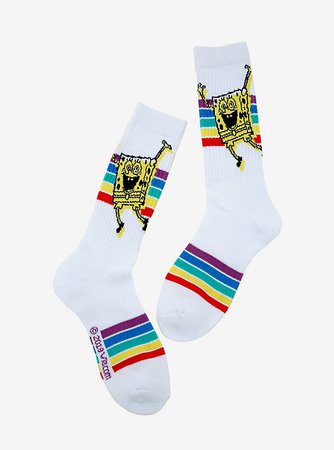 SpongeBob SquarePants Rainbow Crew Socks
