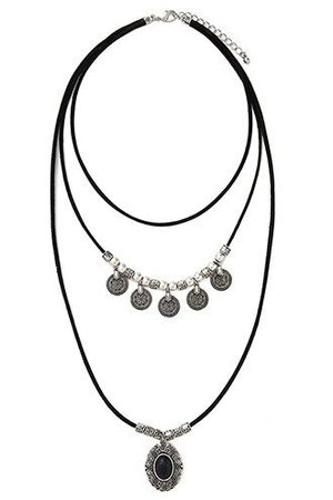 Faux Stone Layered Necklace