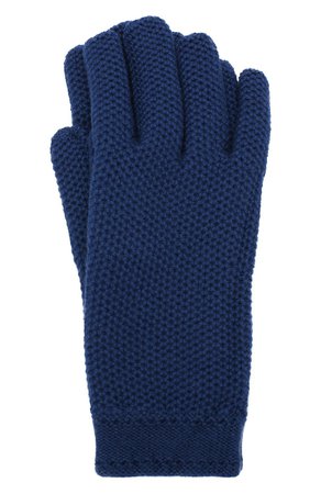 Женские синие кашемировые перчатки LORO PIANA — купить за 22700 руб. в интернет-магазине ЦУМ, арт. FAA1252
