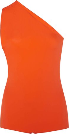 One-Shoulder Stretch-Jersey Swimsuit