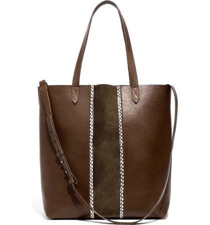 Madewell The Suede Inset Edition Medium Transport Tote | Nordstrom