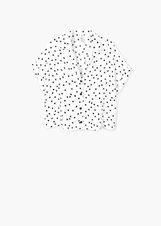 Polka-dot print blouse | MANGO